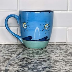 Handpainted Ocean and Sunset mug Brushes K.I.C